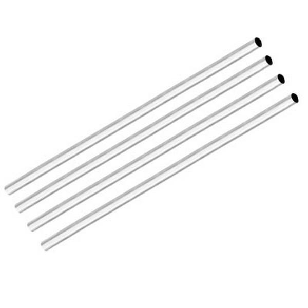 10 Inch Brass Tube for 3/8" Pen Kits - 4-Pack - White Enamel