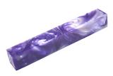 Purple Pearl Color Swirl Resin Pen Blank