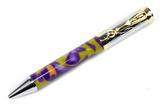 Electra Chrome with Gold Accents Ballpoint Pen Kit