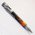 Flame - Orange (Bolt Action|PSI Gear Shift Pen) Laser Inlay Blank Kit