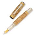 Majestic Chrome and Gold Fountain Pen Kit