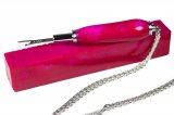 Shown finished on a Chrome PSI Necklace Seam Ripper (sold separately). The interior of the blank was painted dark purple after drilling.