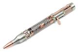 Steampunk Bolt Action Rifle Pen Kit - Antique Pewter and Antique Copper
