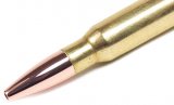 Close up of the copper-plated, bullet-shaped nib<br>Shown on a brass case, the case in this kit is nickel plated