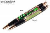 Example Sierra Button Click Pen and Pencil Set.<br>A matching 2-tone Chrome Style B is available if you are interested. <br>See the bottom of this listing for a link.