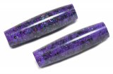 Dark Prism blank turned on Sierra Vista pen tubes and the inside of the blanks painted purple.  There will be noticeable bare spots in the glitter on tubed kits which is why we don’t recommend them for tubed projects.